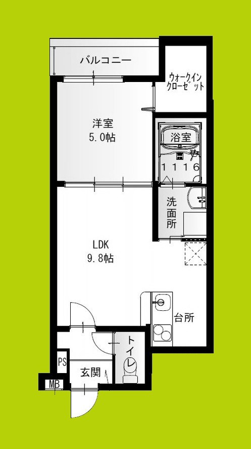フジパレス出屋敷南Ⅱ番館 間取り