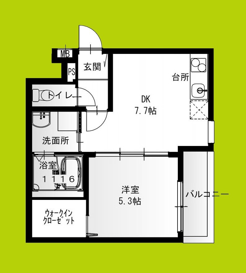 フジパレス出屋敷南Ⅱ番館 間取り