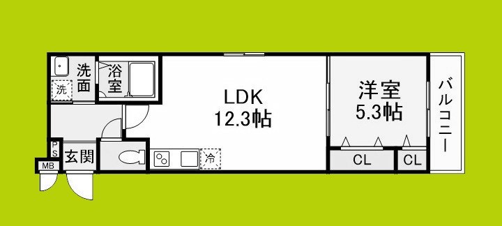 フジパレス御陵通りⅡ番館 間取り