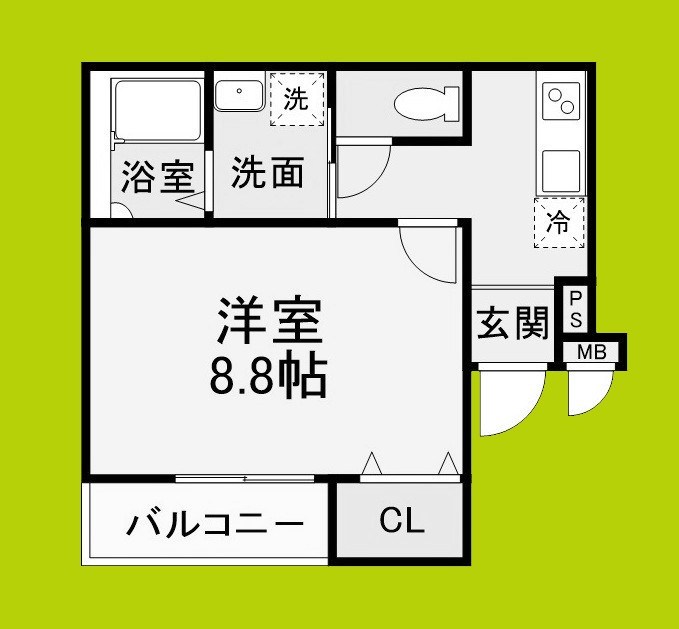 フジパレス御陵通りⅡ番館 間取り