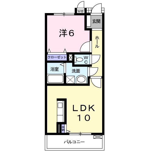 ステイションランドナガタキ　Ⅱ 間取り
