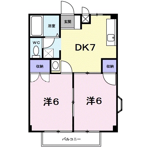 ハイツスリ－エイト 間取り