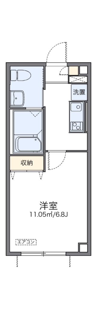 レオパレス香行苑１号 間取り