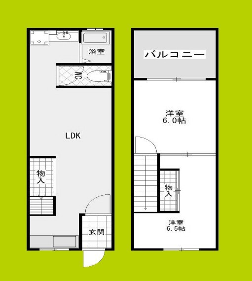 流町貸家 間取り