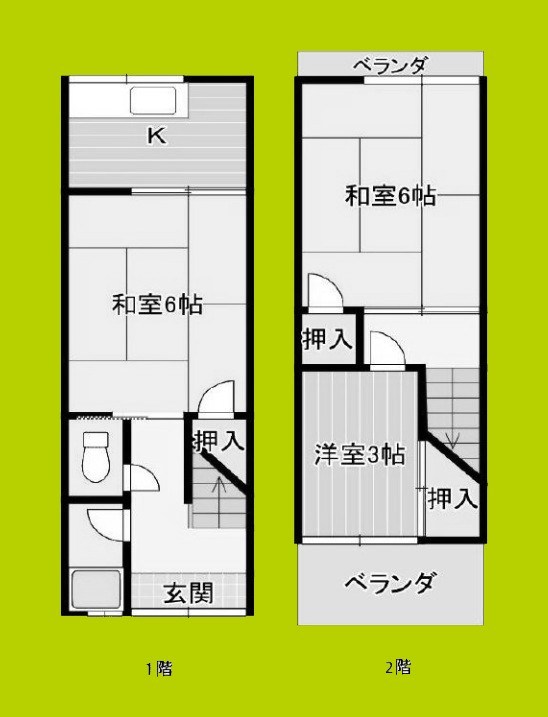 喜連西1丁目貸家 間取り