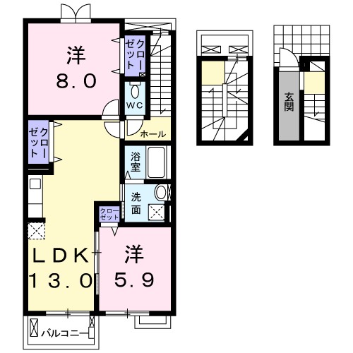 レジデンス・ブルーローズ 間取り