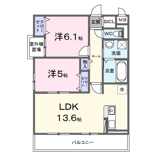 ティリア　コート 間取り