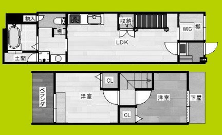 歌島3丁目テラスハウス 間取り