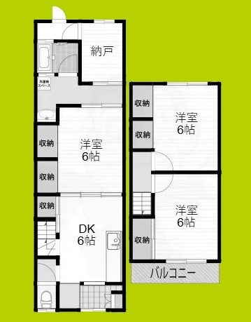佃３丁目テラスハウス 間取り
