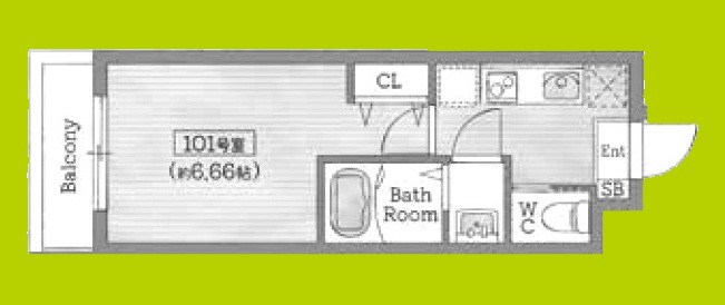 AILE石橋Ⅲ 間取り