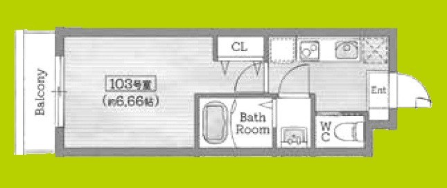 AILE石橋Ⅲ 間取り