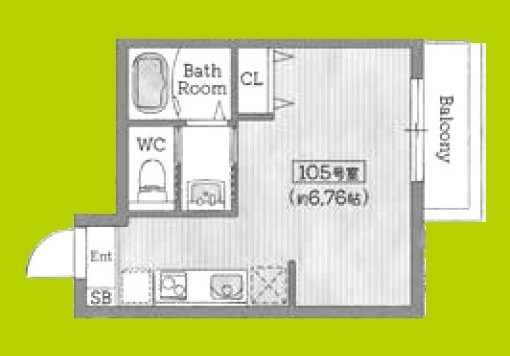 AILE石橋Ⅲ 間取り