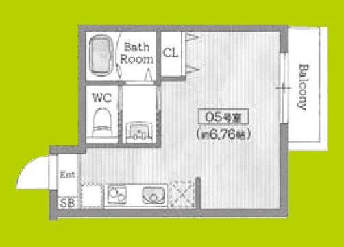 AILE石橋Ⅲ 間取り