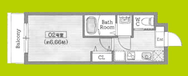 AILE石橋Ⅲ 間取り