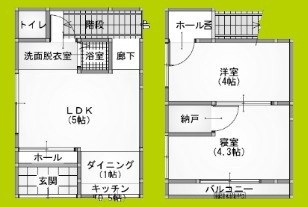 伝法6丁目貸家 間取り