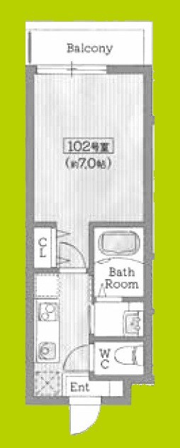 Roost南武庫之荘 間取り
