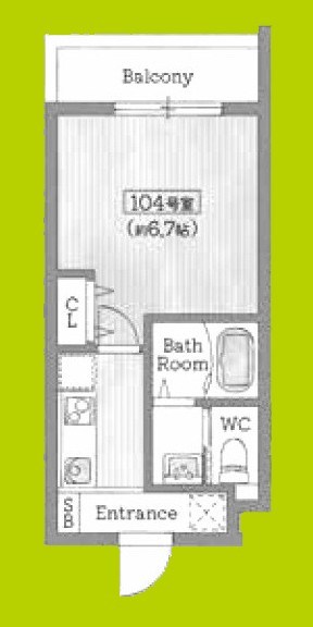Roost南武庫之荘 間取り