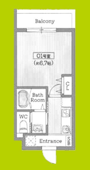 Roost南武庫之荘 間取り