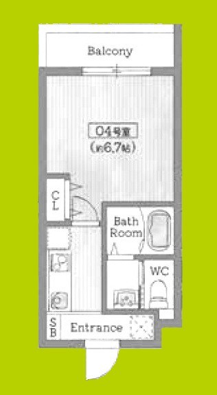 Roost南武庫之荘 間取り