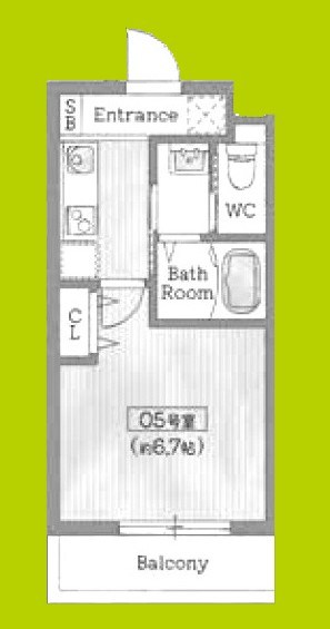 Roost南武庫之荘 間取り