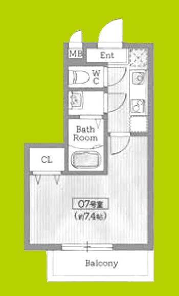 Roost南武庫之荘 間取り
