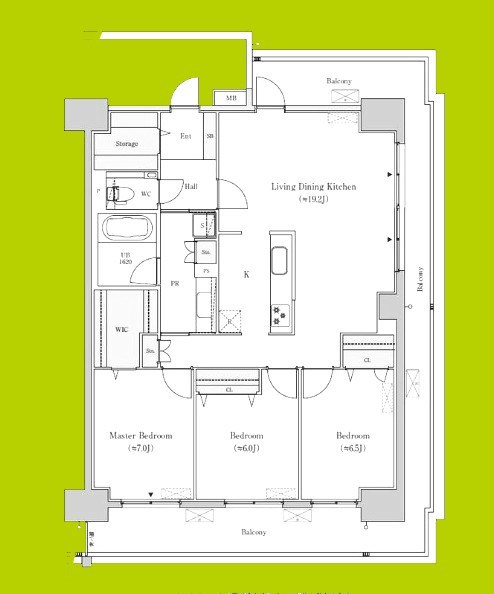 グランセジュール大国町 間取り