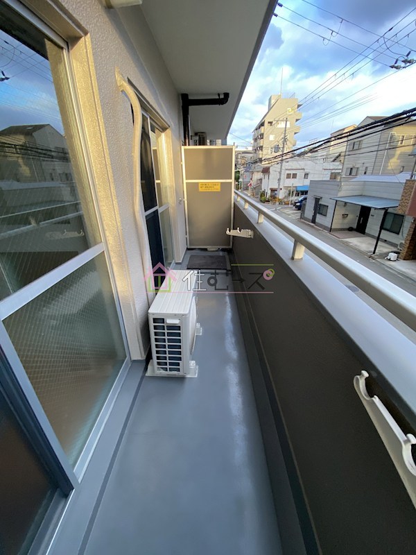 港スカイハイツ ベランダ