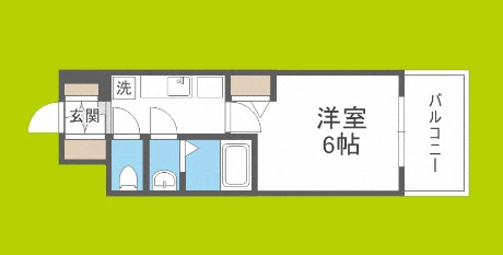 ｇｍ難波ウエストＤ.Ｃ.  間取り