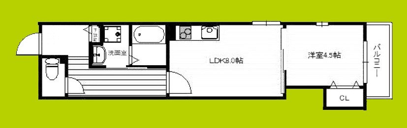 La vie belle 宝山町Ⅱ 間取り