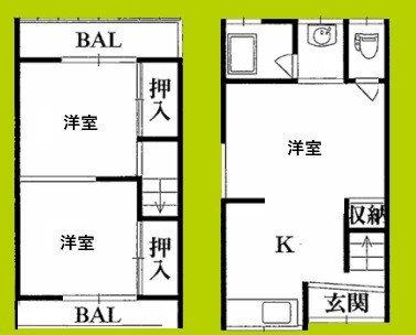 山之内テラスハウス 間取り