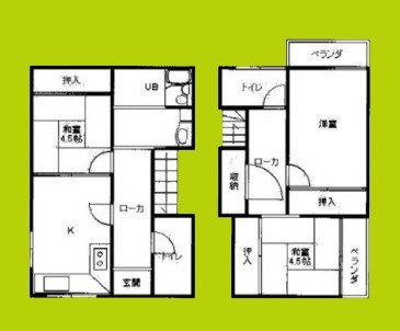 住之江区泉１丁目戸建 間取り