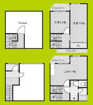 大正区三軒家東タウンテラス 間取り