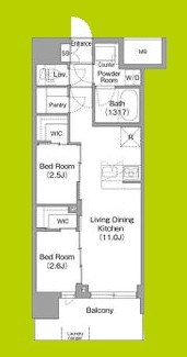 コンフォリア・リヴ淡路町一丁目 間取り図