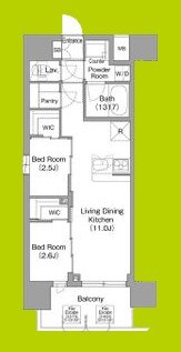コンフォリア・リヴ淡路町一丁目 間取り図