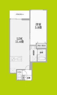 ウェルスクエア豊中本町 間取り図
