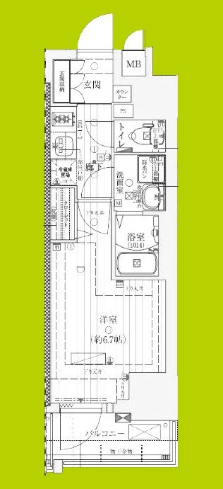 ファーストフィオーレ難波南アルマ 間取り図