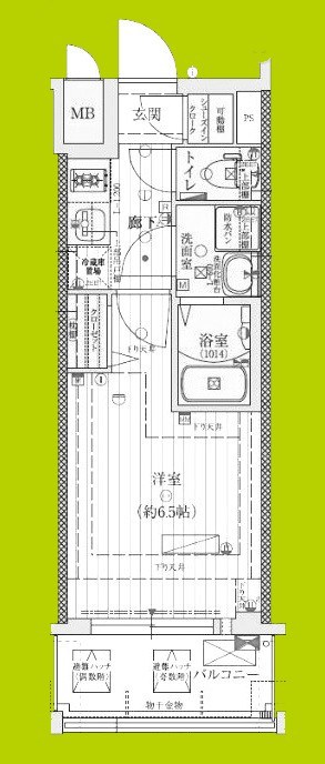 ファーストフィオーレ難波南アルマ 間取り図
