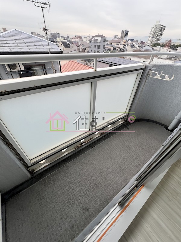 カプコン北田辺 ベランダ