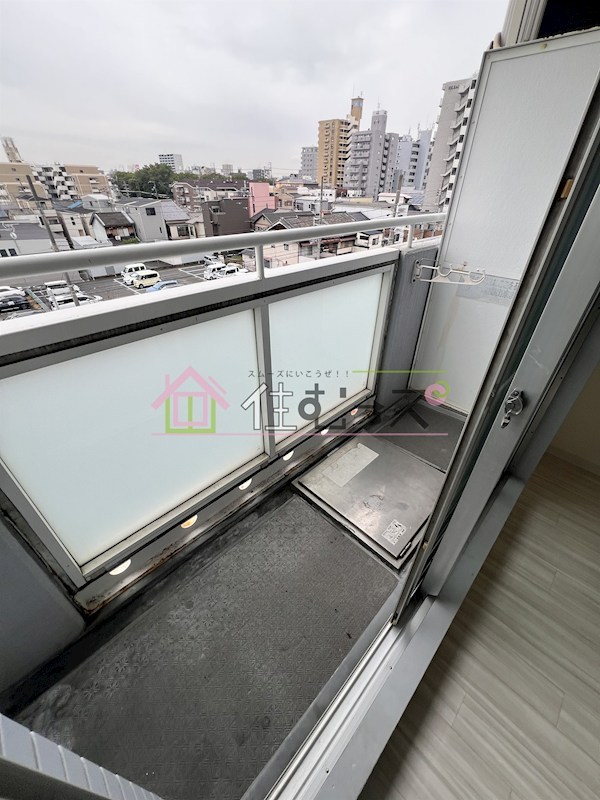 カプコン北田辺 ベランダ