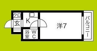 カプコン北田辺 間取り