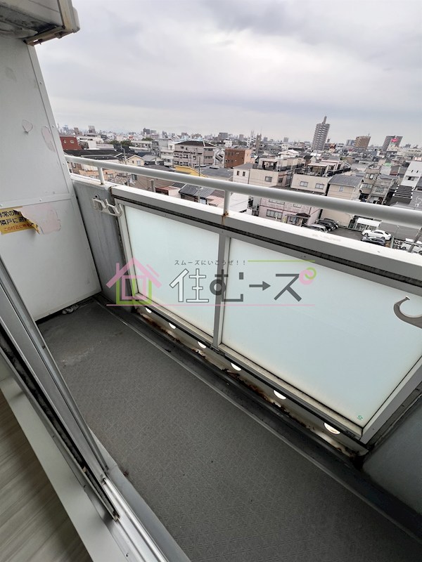 カプコン北田辺 ベランダ