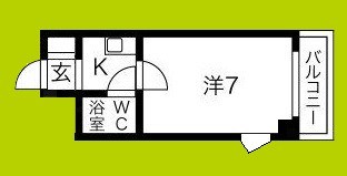 カプコン北田辺 間取り