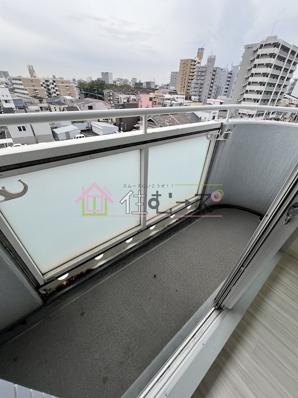 カプコン北田辺 ベランダ