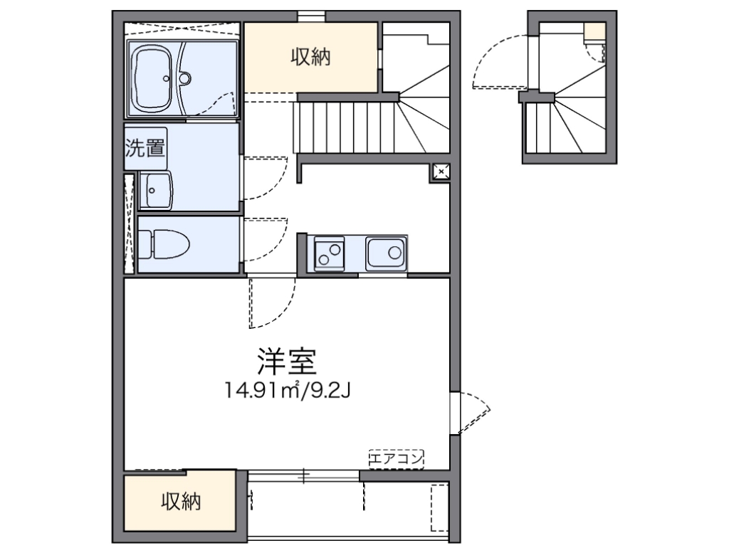 レオネクスト朝陽Ⅱ 間取り