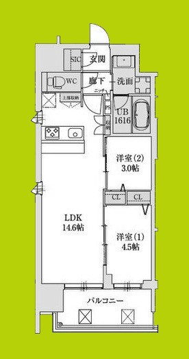 スプランディッド本町グラン 間取り図