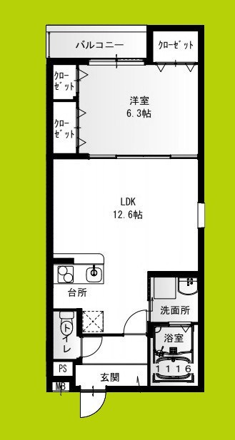 フジパレス鴻池新田Ⅴ番館 間取り図