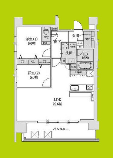 スプランディッド本町グラン 間取り図