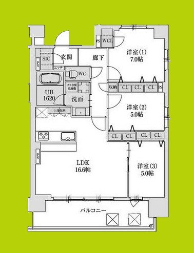 スプランディッド本町グラン 間取り図