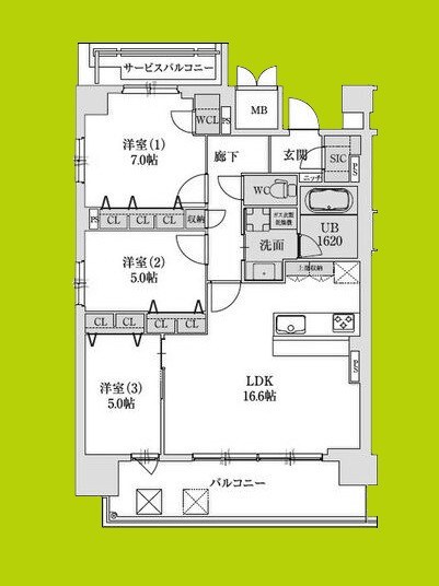 スプランディッド本町グラン 間取り図