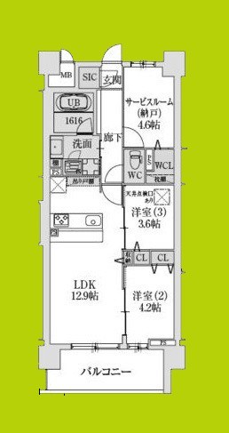 スプランディッドXI 間取り図